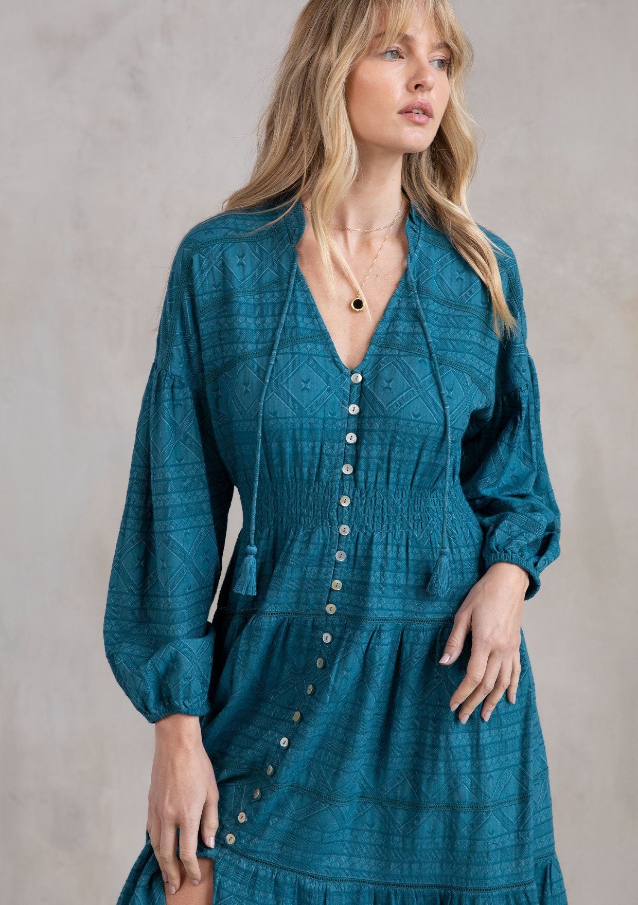 Isn't It Romantic Maxi Peasant Dress