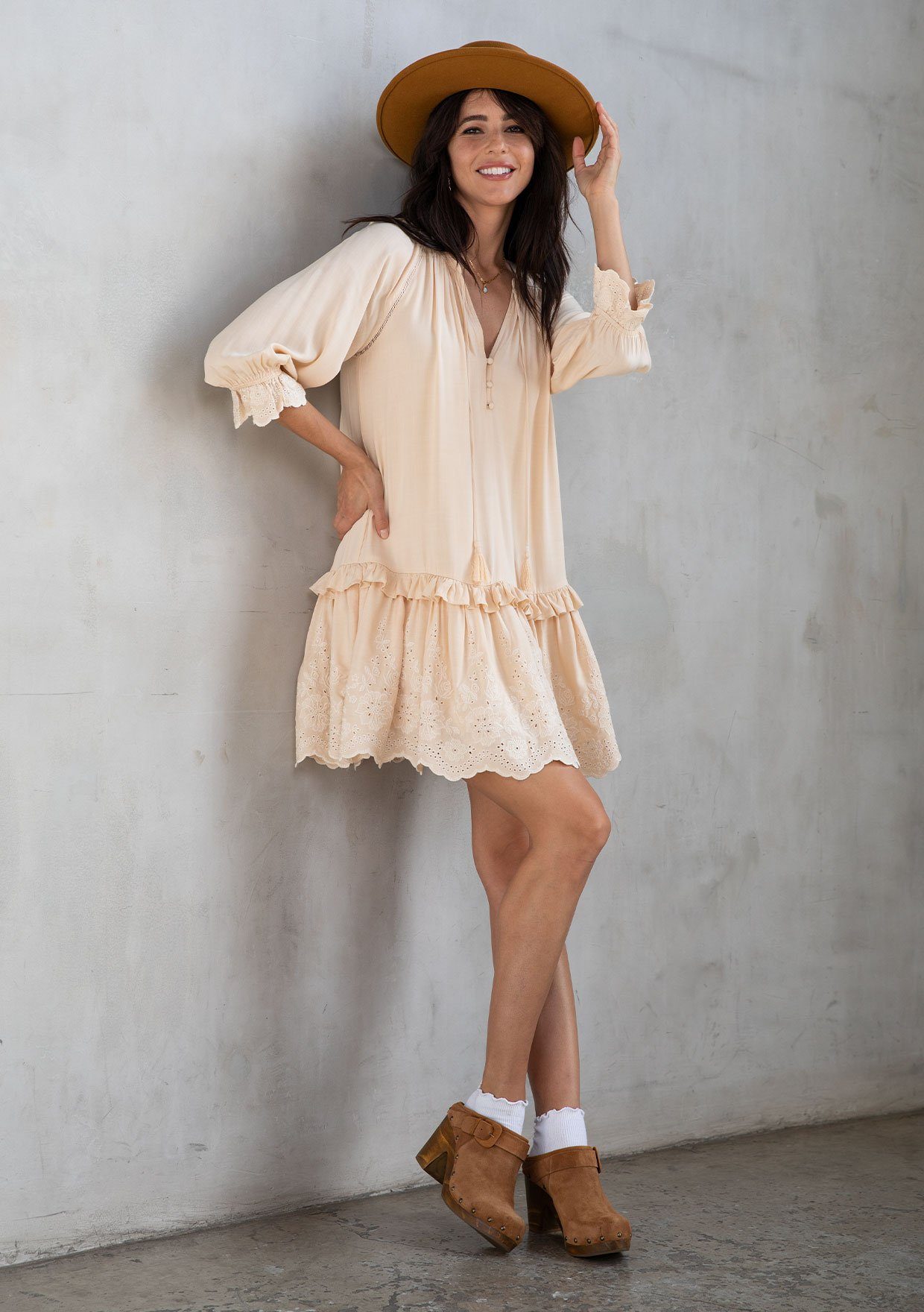 Morrison Embroidered Mini Dress