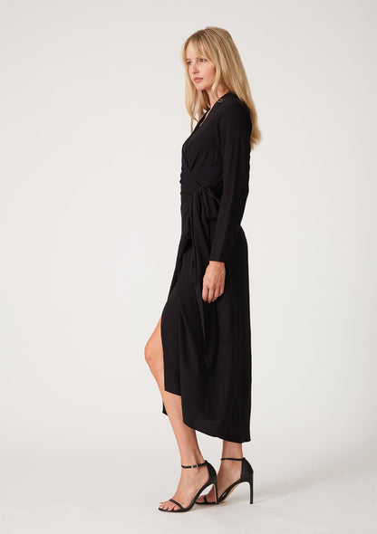 Anais Midi Wrap Dress