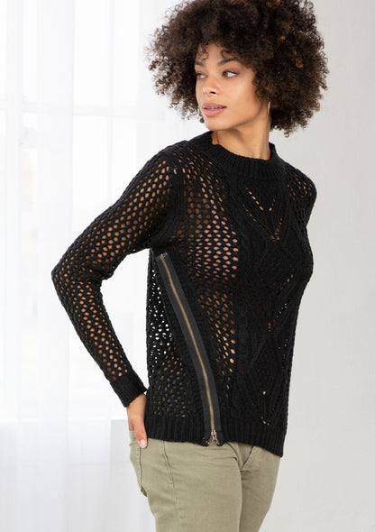 Monet Crochet Pullover