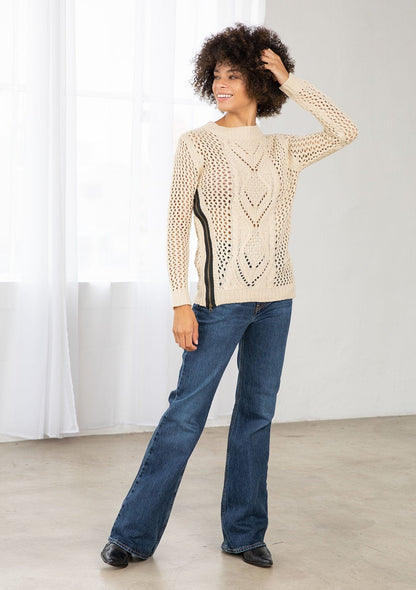 Monet Crochet Pullover