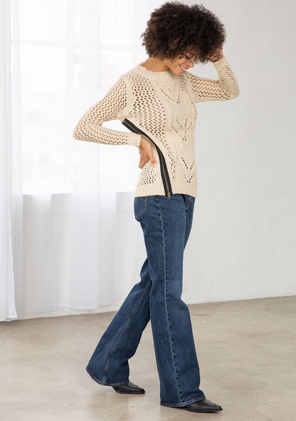 Monet Crochet Pullover