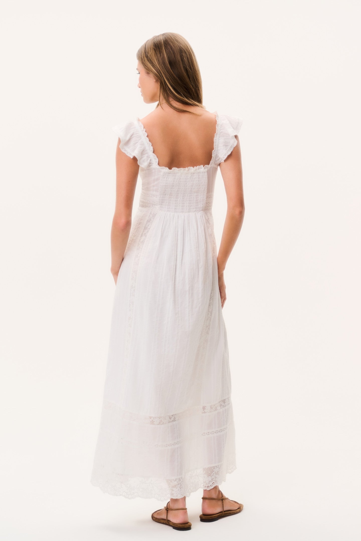 Kailette Cotton Maxi Dress - OPTIC WHITE