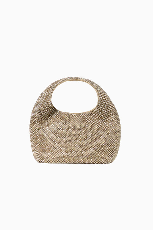 Loeffler Randall Kenzie Mini Gold Bucket Clutch