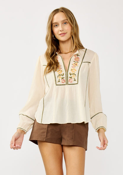Sevina Embroidered Blouse