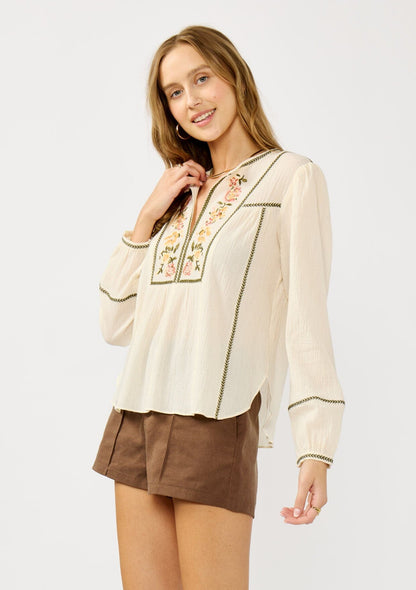 Sevina Embroidered Blouse