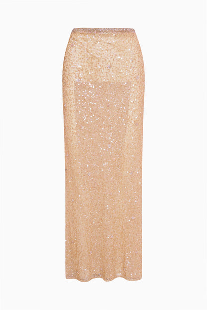 Lyndy Sequin Maxi Skirt