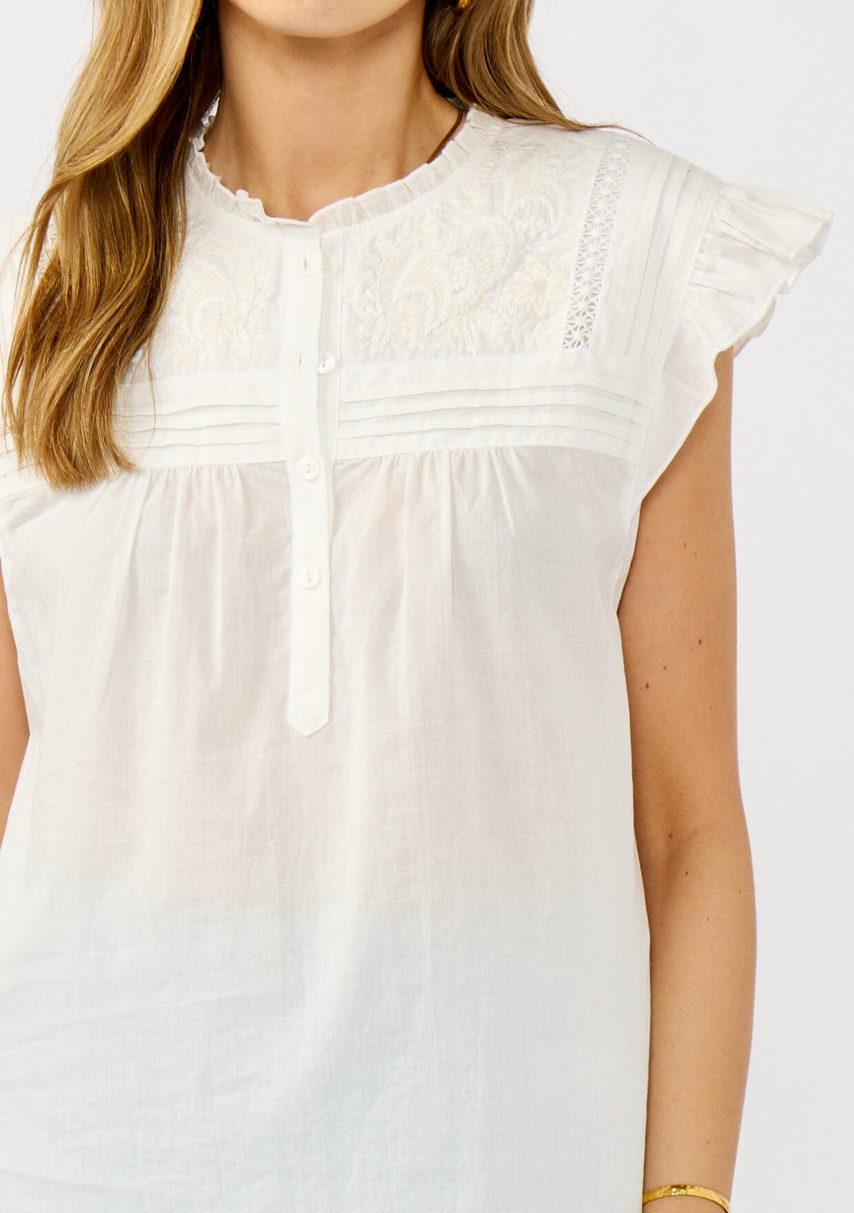 Cora Embroidered Top