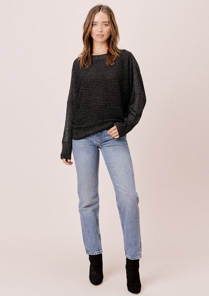Juliet Metallic Boatneck Sweater