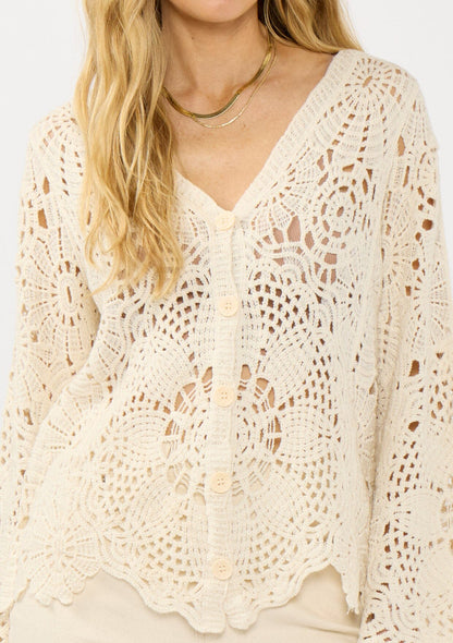 Seabrook Crochet Cardigan