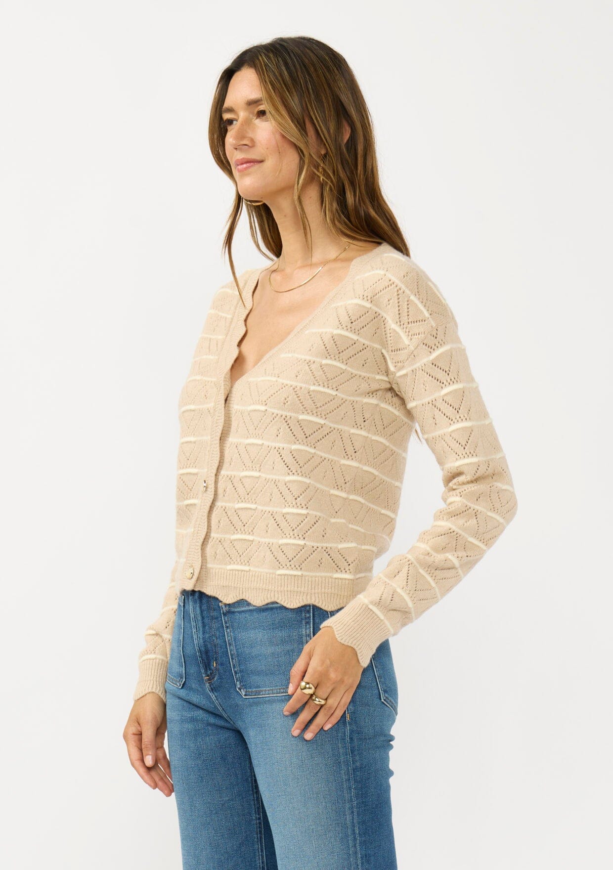Tawny Striped Cardigan