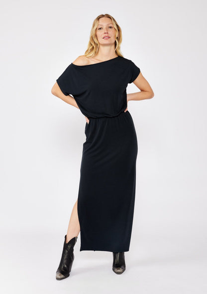 Dusk Haven Off Shoulder Maxi Dress