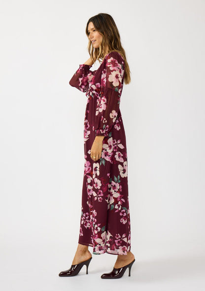 Ruby Blossom Maxi Dress