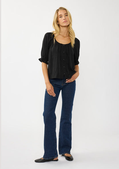 Thalia Plaid Top