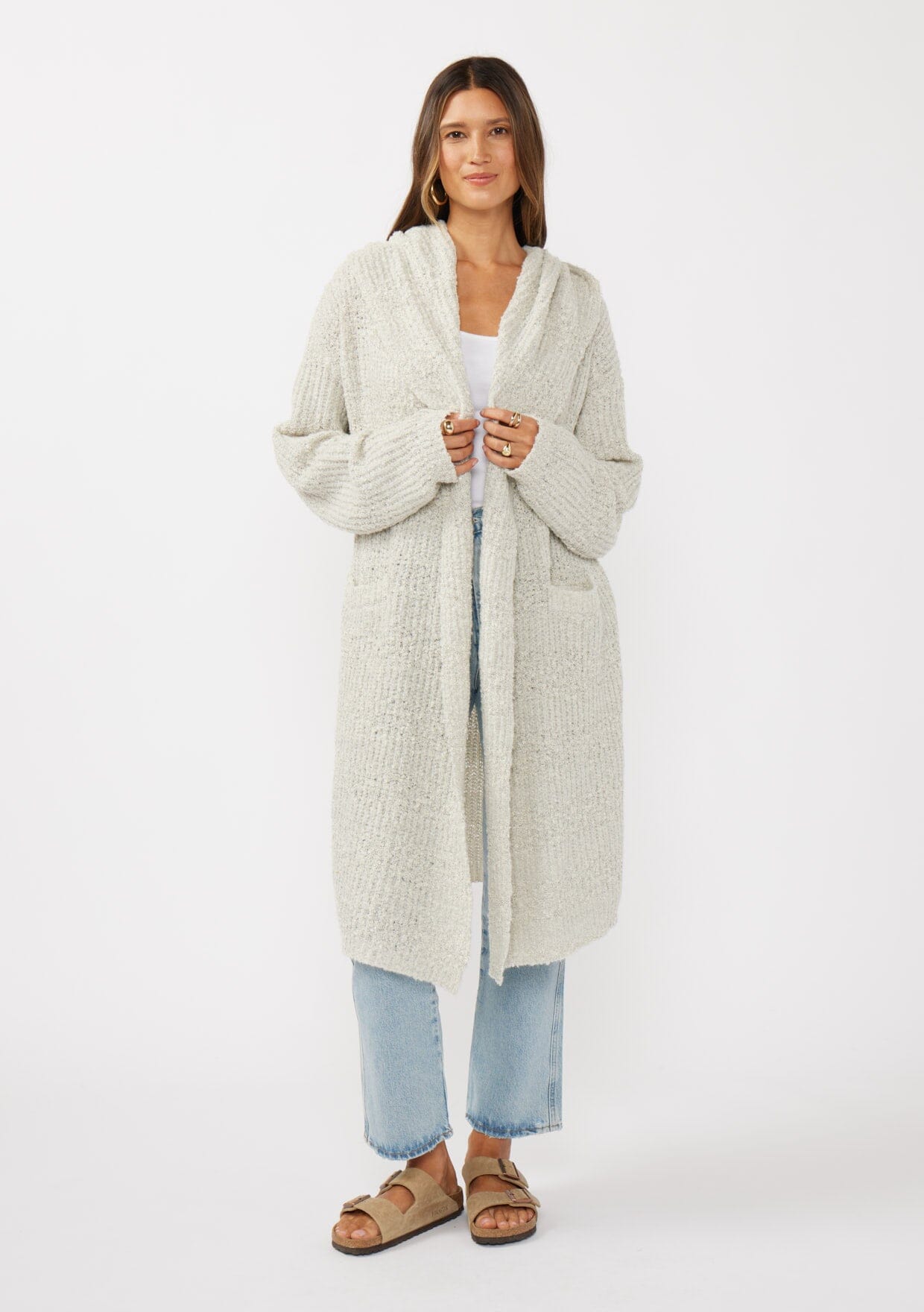 Lina Space Dye Hooded Cardigan