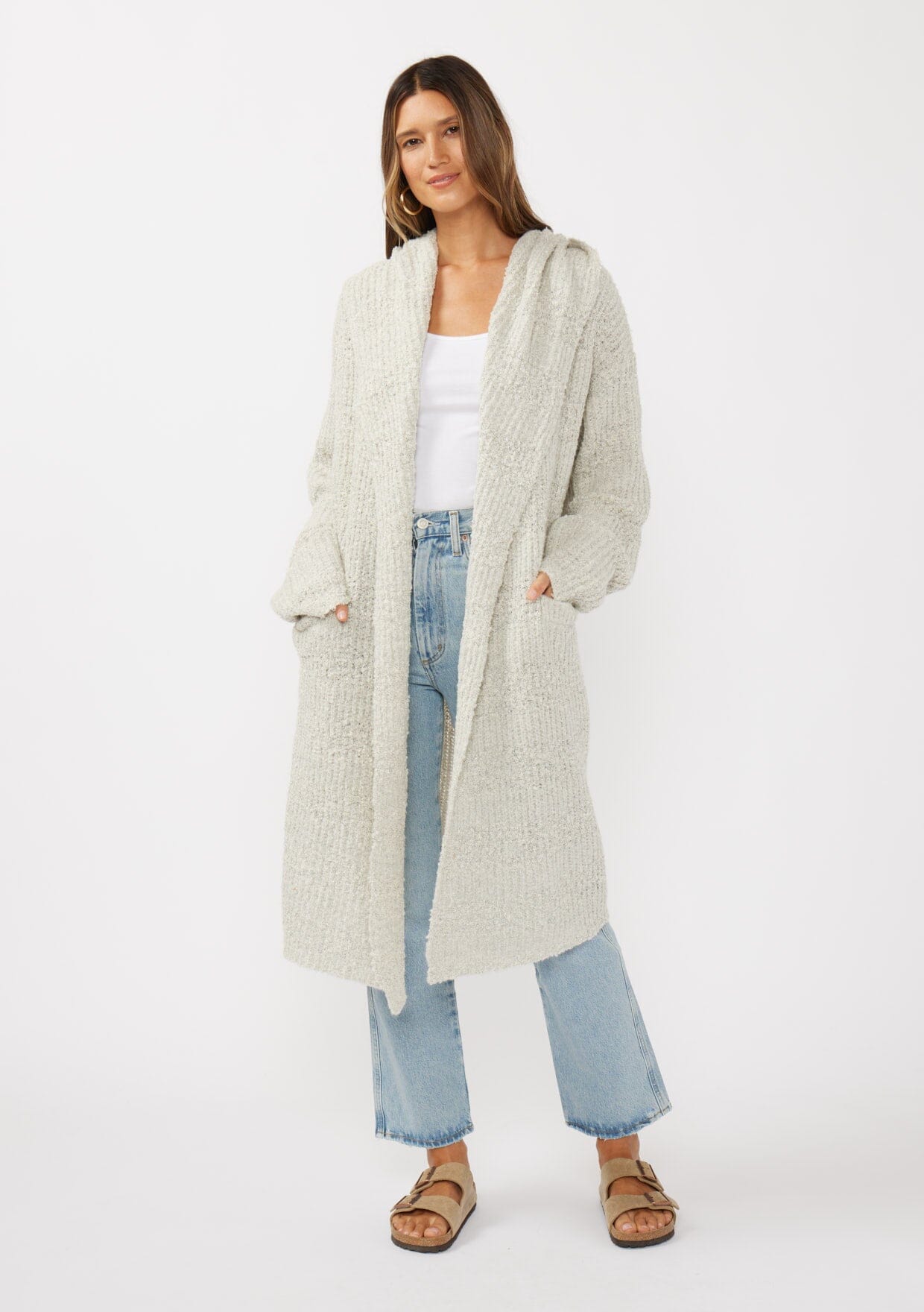 Lina Space Dye Hooded Cardigan