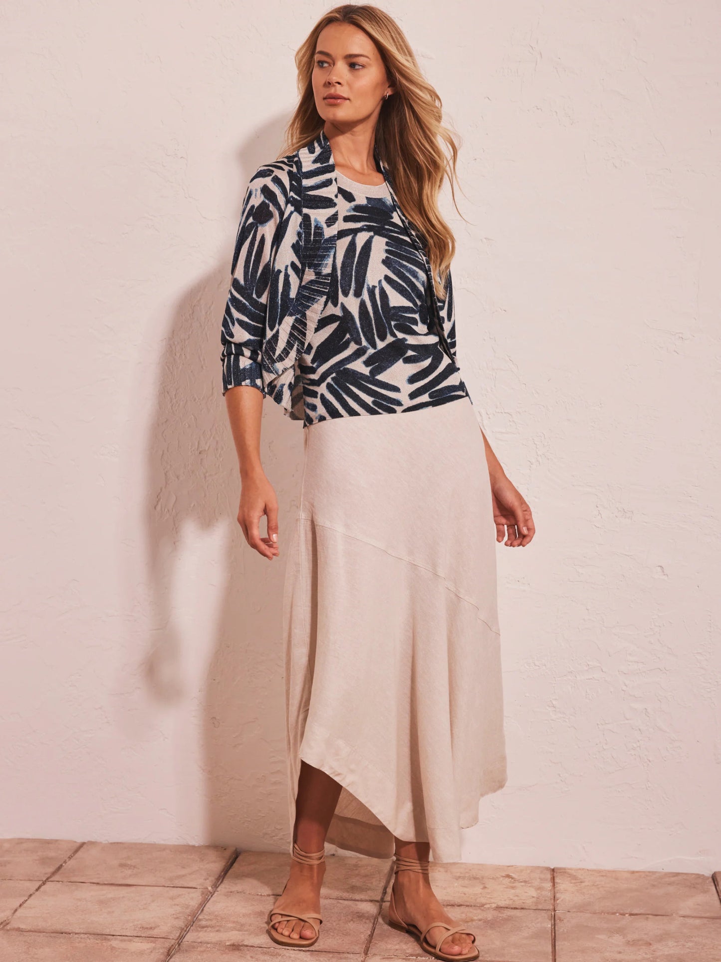 Painted Palms Bolero Cardigan
