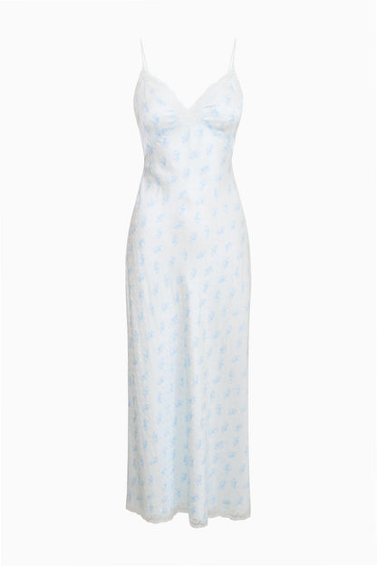 Manuela Silk-Blend Maxi Slip Dress