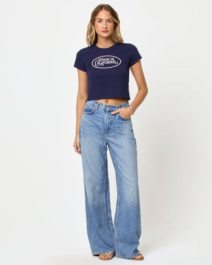 Merci Baby Tee - Made In California Midnight Blue