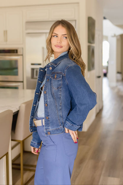 Deanna Denim Jacket Dark Wash