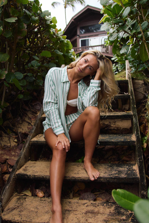 Leni Stripe Relaxed Long Sleeve Top