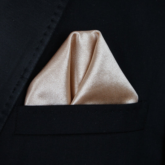 Pocket Square | Gold Thick Satin #32