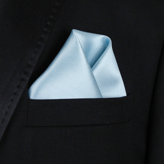 Pocket Square | Light Blue Mikado #60