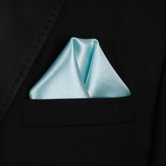Pocket Square | Light Blue Thick Satin #28