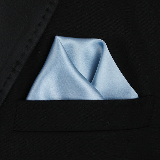Pocket Square | Light Blue Soft Satin #100