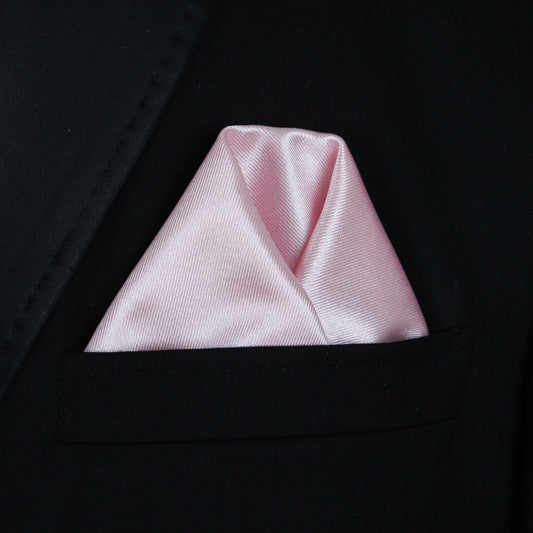 Pocket Square | Pink Thick Satin #92