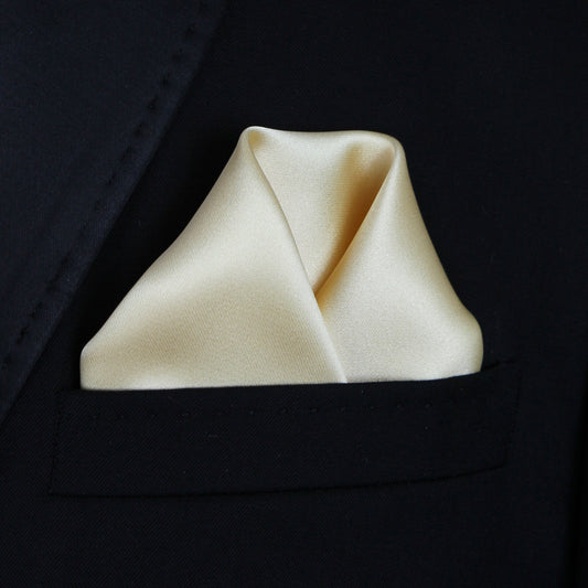 Pocket Square | Yellow Soft Satin #159
