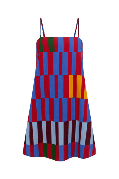 Ramie Mini Dress In Ataya