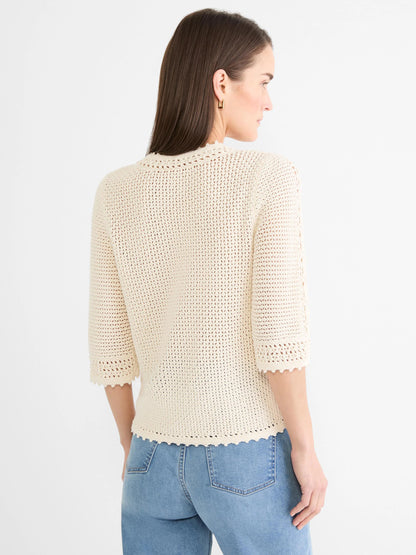 Crochet Mesh Sweater
