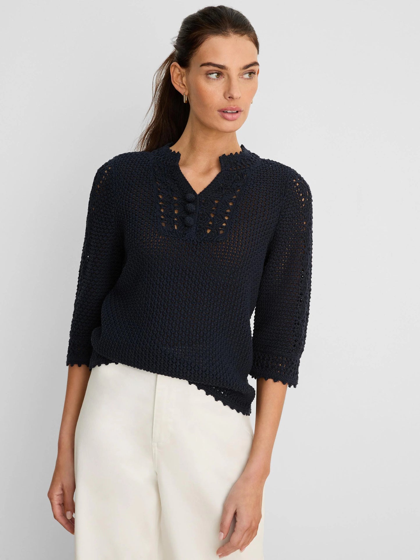 Crochet Mesh Sweater