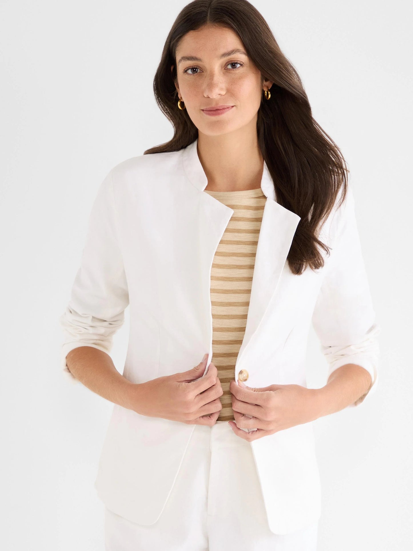 Stretch Linen Eva Blazer