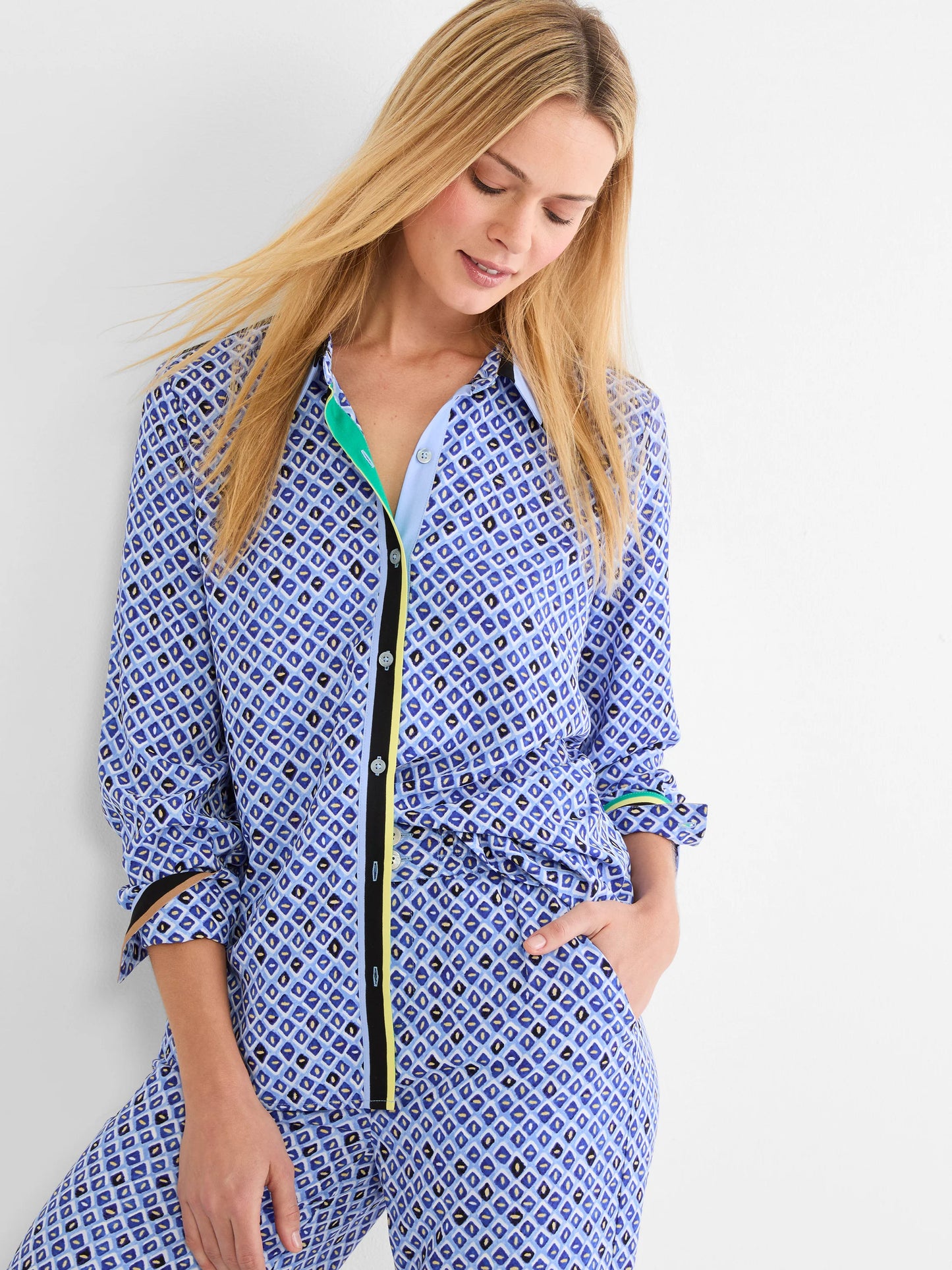 Mosaic Trimmed Shirt