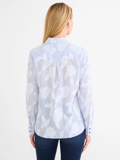Sky Striped Jacquard Top