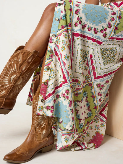 Elaina Maxi Skirt - Handkerchief Mix