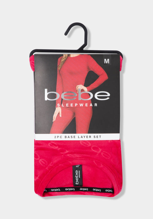 2pc Velour Bebe Louge Sleep Base Layer Set