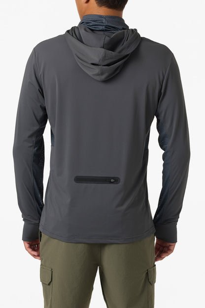 TRVLR UPF Elevated Hooded Long Sleeve Pullover