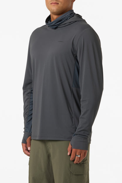TRVLR UPF Elevated Hooded Long Sleeve Pullover