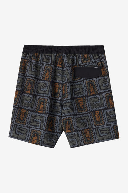 Hermosa Elastic Waist Lined 17" Swim Trunks