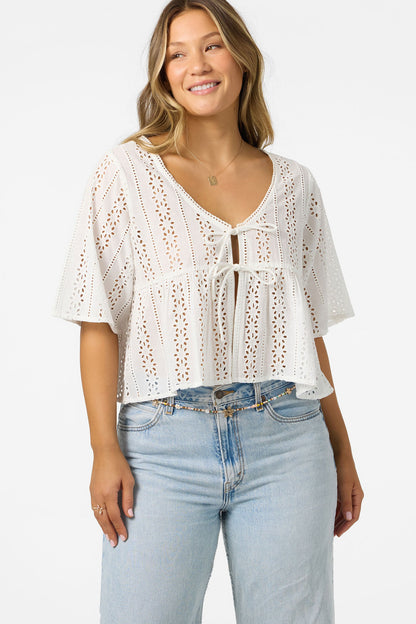 Loni Eyelet Top
