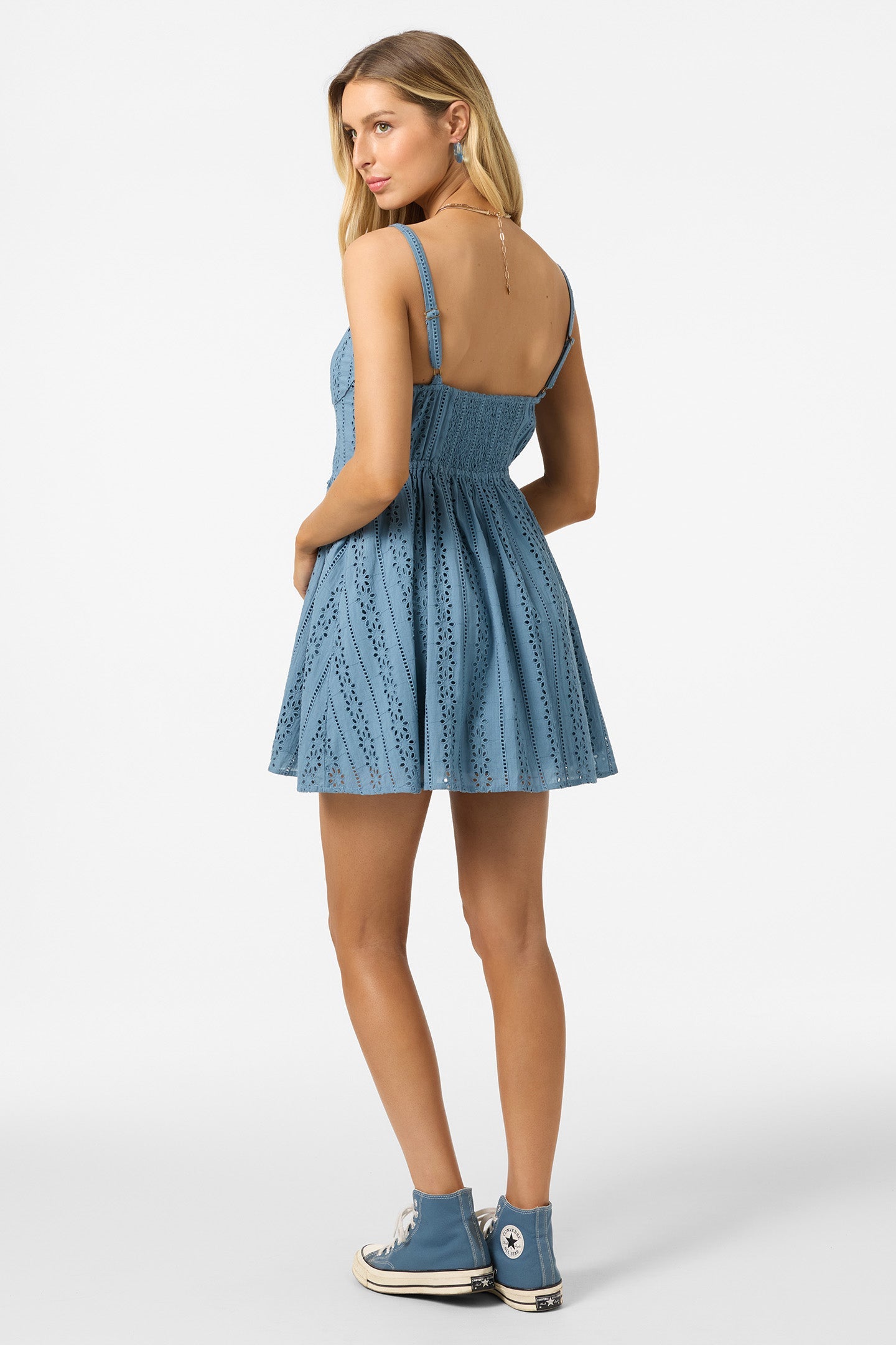 Camden Embroidered Mini Dress