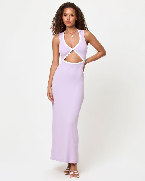 Steph Dress - Lilac-Cream
