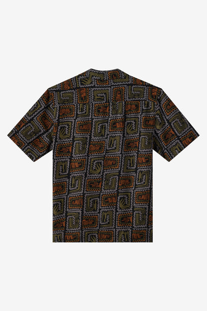 Relaxed Woven Camp Shirt