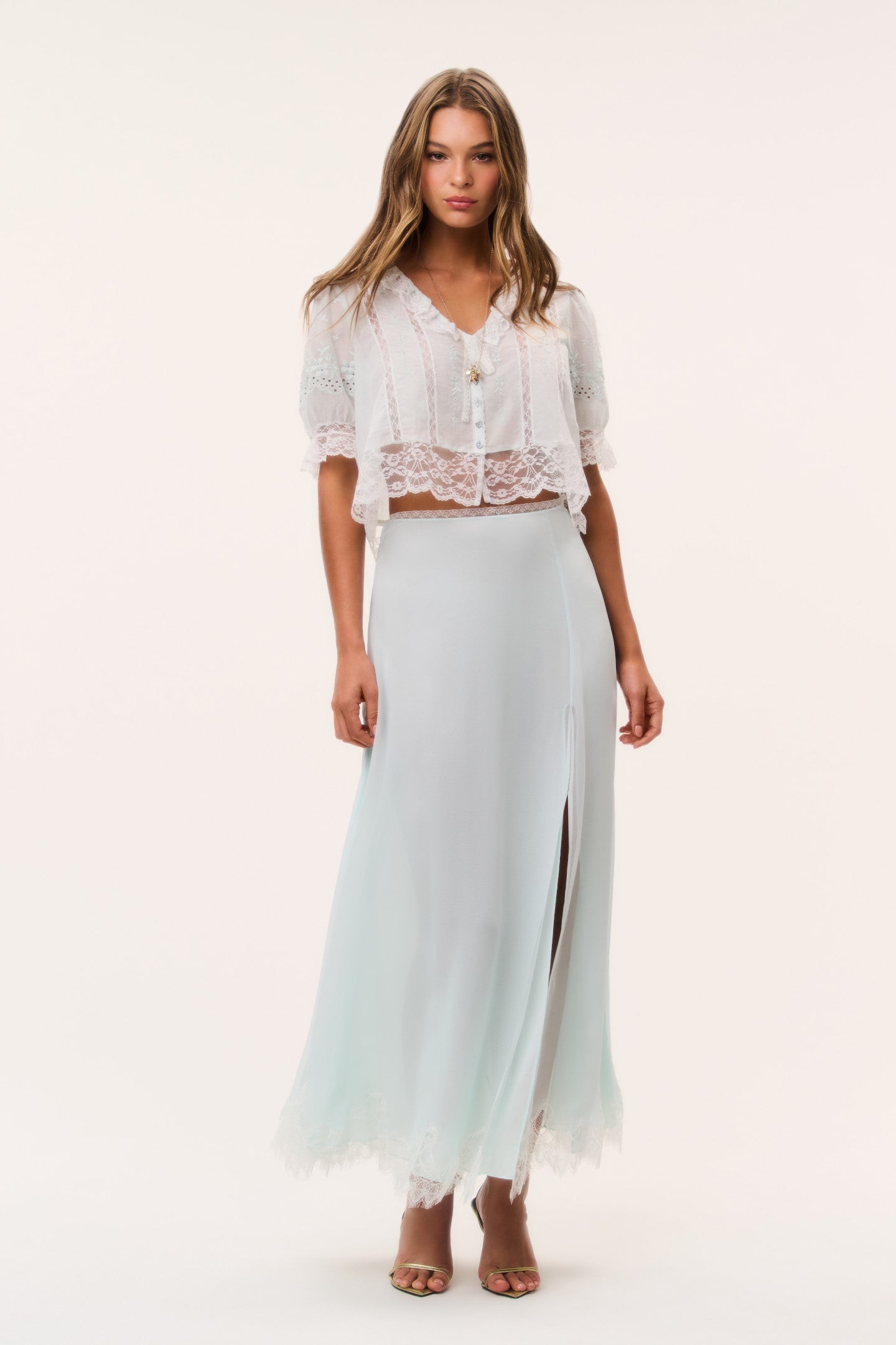 Sybel Silk Chiffon Maxi Skirt