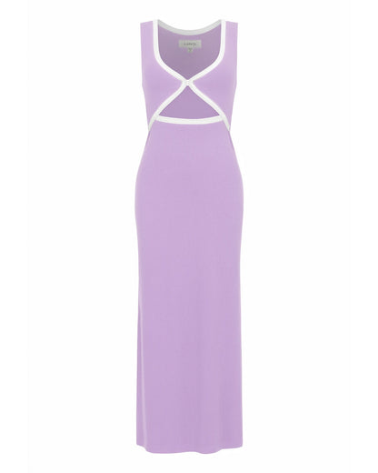 Steph Dress - Lilac-Cream
