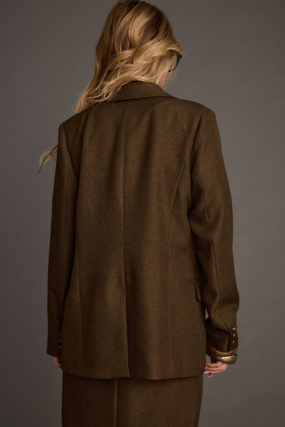 Tory Mocha Twill Blazer