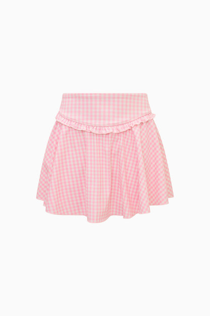 Tween Gingham Shanonly Active Skort